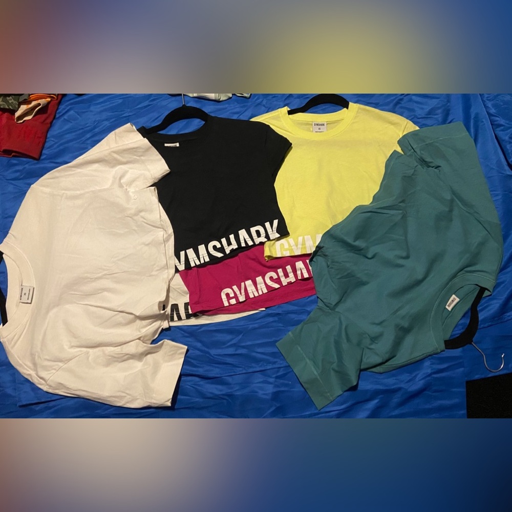 Gymshark crop tops. Extra small. Short and Long sleeve